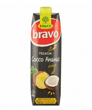 Juice `Bravo` natural, pineapple and coconut 1l