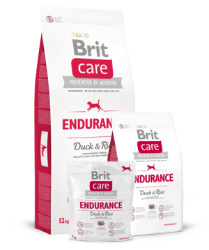 Корм для собак «Brit Care» Утка и рис, для активных собак, 12 кг