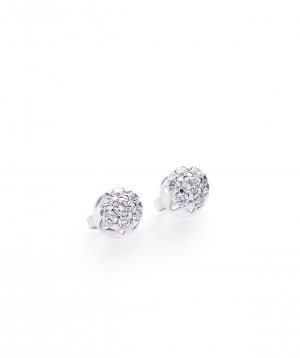 Earrings `Lazoor` golden, with diamond stones №3