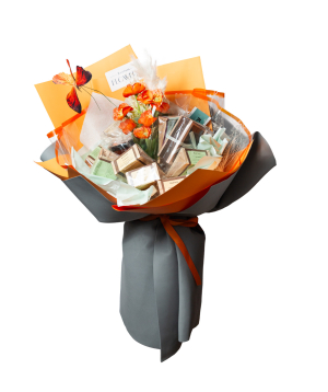 Gift bouquet «Cantata» with coffee and tea №28