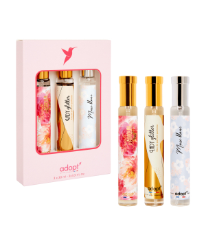 Gift box «Adopt» perfumes, for women, 3 x 30 ml