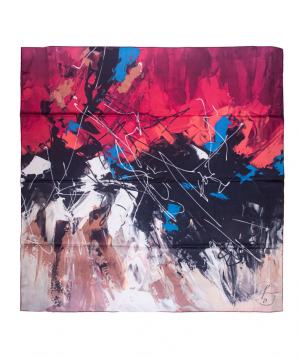 Scarf «Esquisse» Freedom, 50 x 50 cm