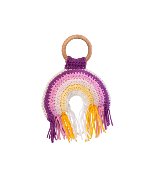 Teether `Crafts by Ro` rainbow №2