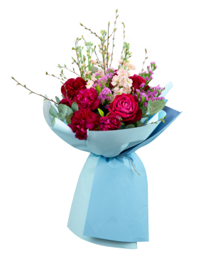 Bouquet ''Avion'' with peonies and roses