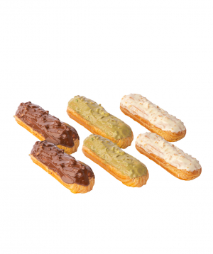 Pastry `Parma` Éclair 6 pieces, 3 types