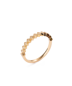 Ring `Less is more` gold №142
