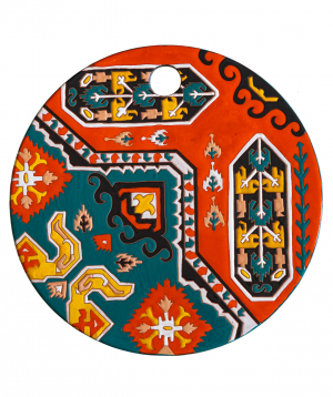 Cheese plate `ManeTiles` decorative, ceramic №8
