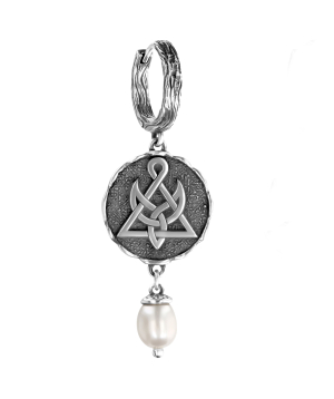 Մոնո ականջօղ «DF Project» արծաթյա №60