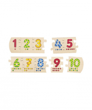 Toy `Goki Toys` number puzzle 1-10