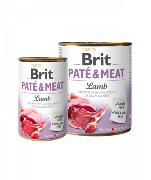 Dog food «Brit Pate» lamb pate, 800 g