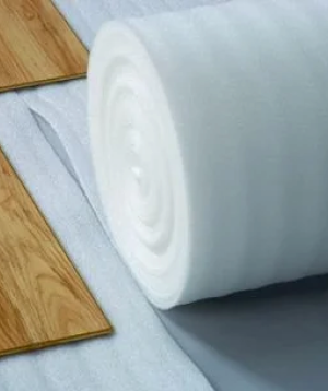 Floor underlay, sponge, white, 1m