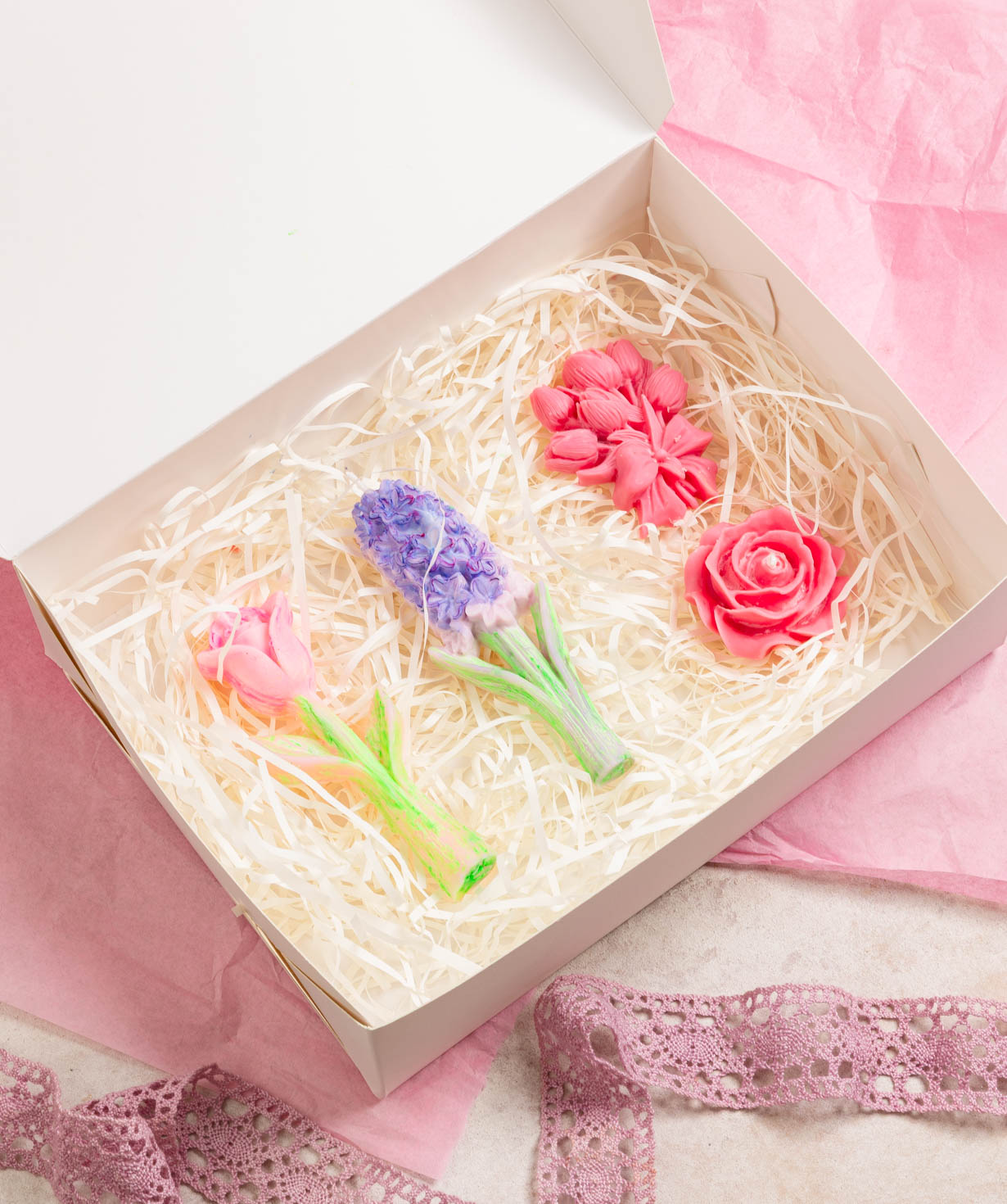 Candle set «Flowers Collection»