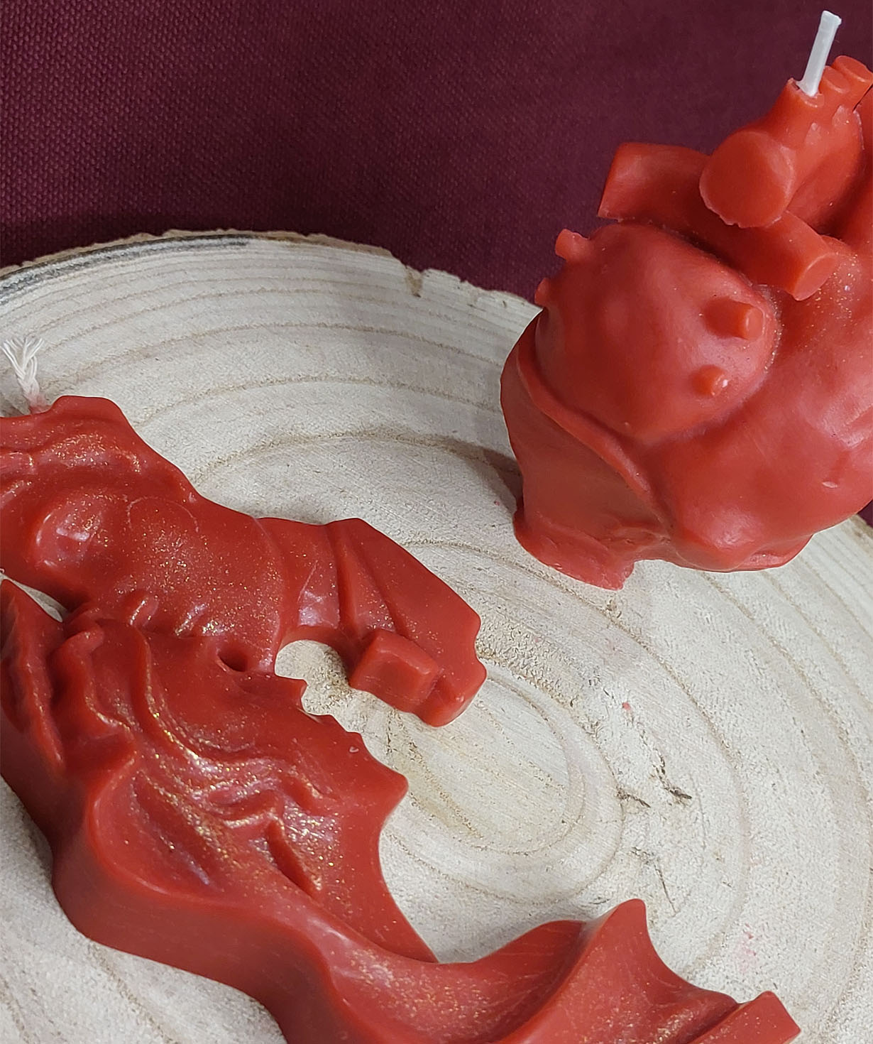 Набор свечей «Blue Moon» Сердце + Ваагн и Астхик, не ароматизированные