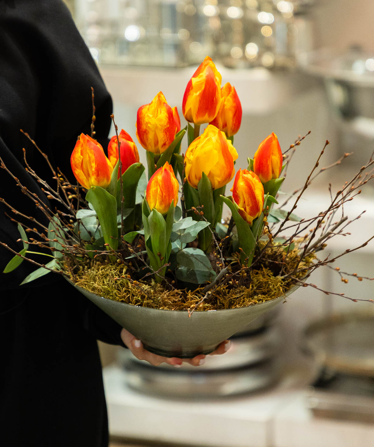 Композиция «Avre» с тюльпанами