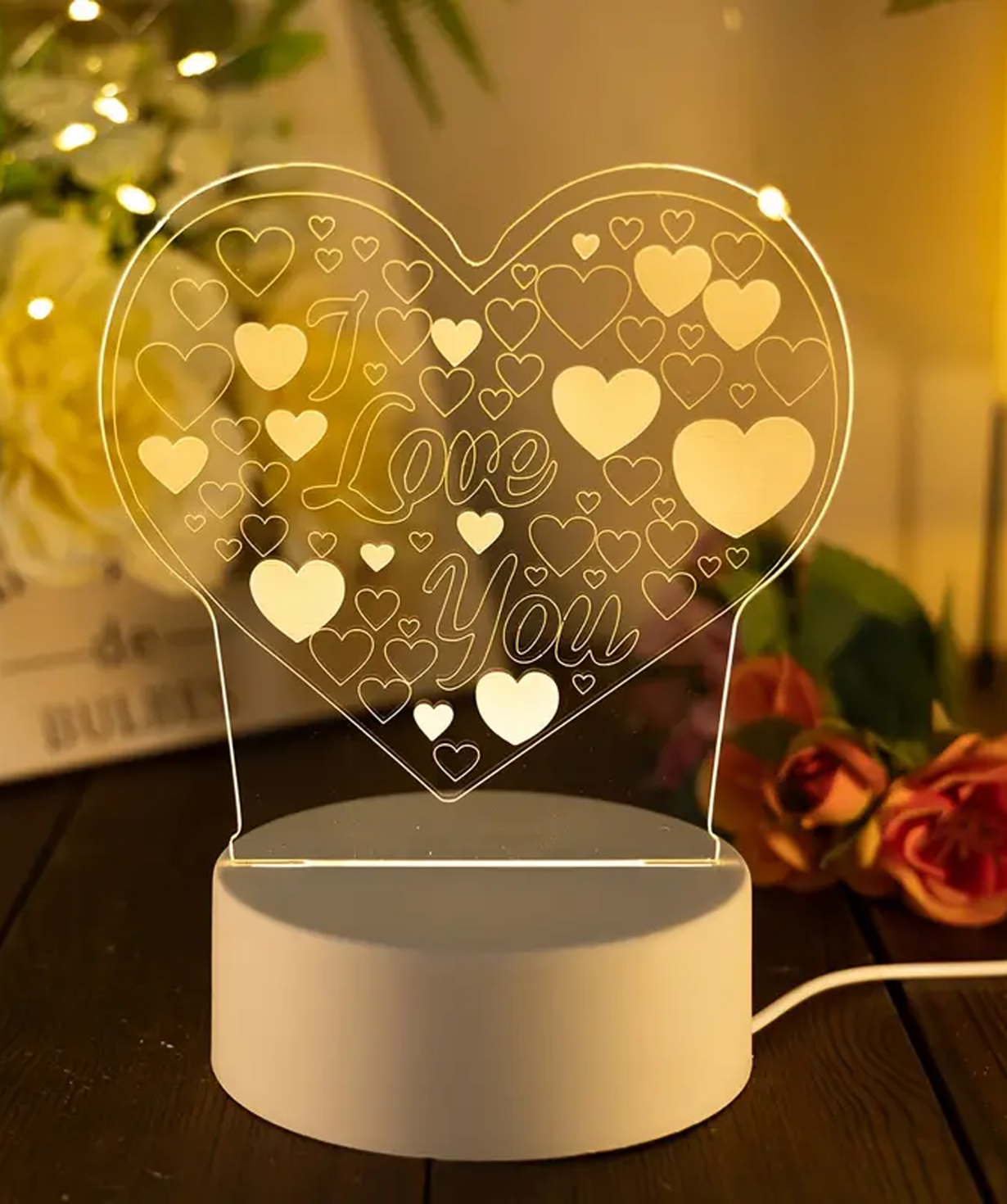 LED Лампа «Gift Store»  I Love You №2