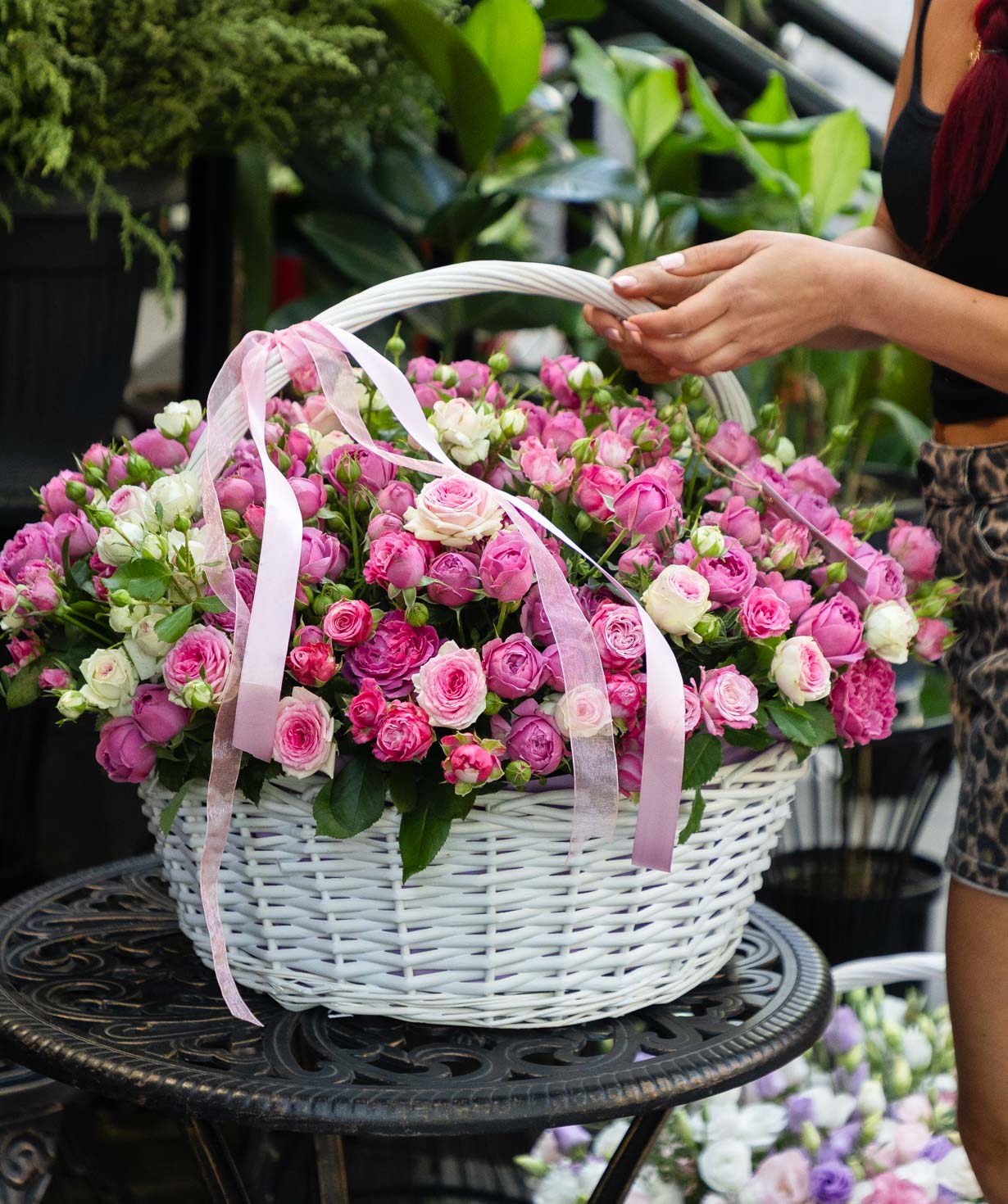 Floral composition «Green House» with Spray Roses №16