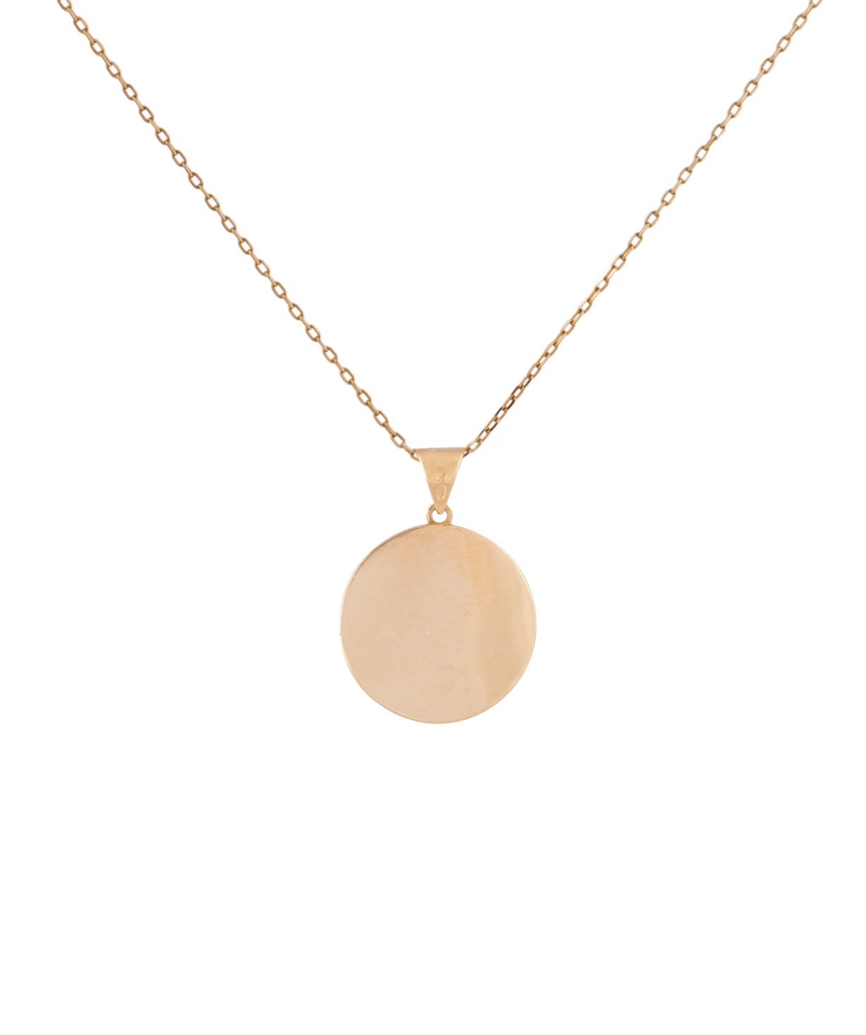 Pendant `Less is more` gold №3
