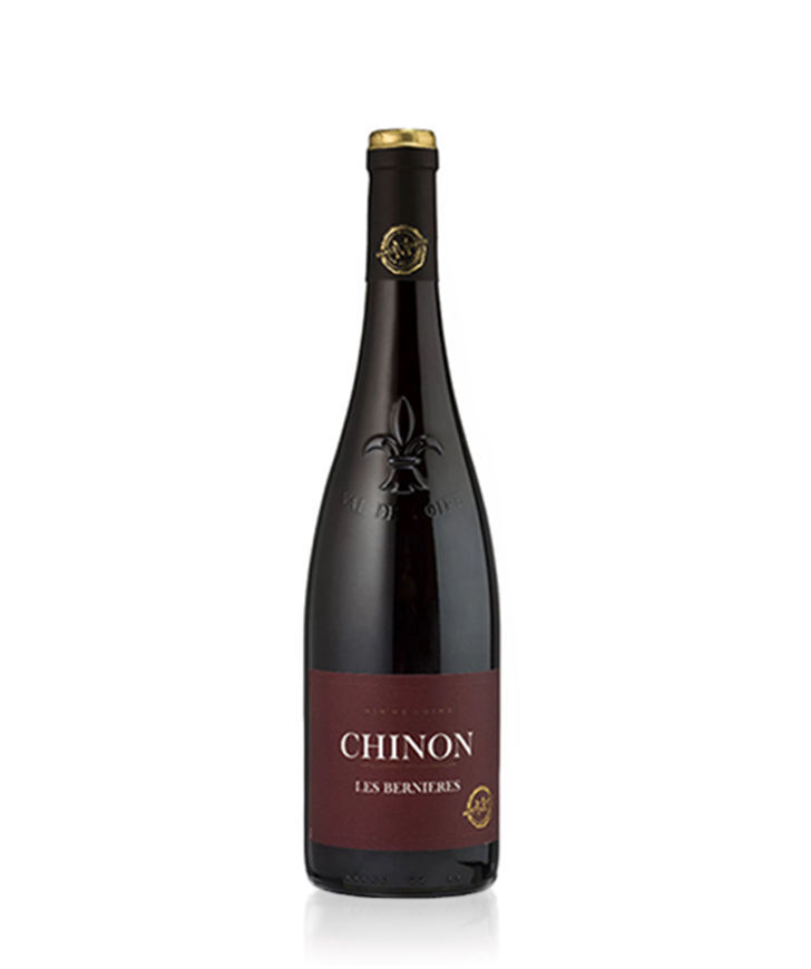 Wine `Les Bernieres` Chinon red dry 750 ml