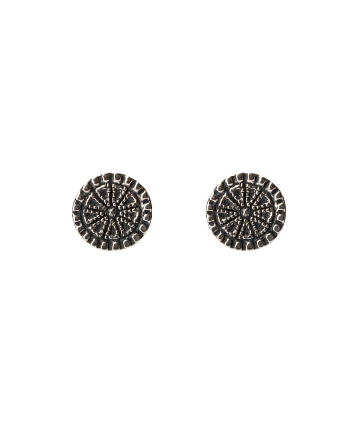 Earrings `DF Project`pattern silver №5
