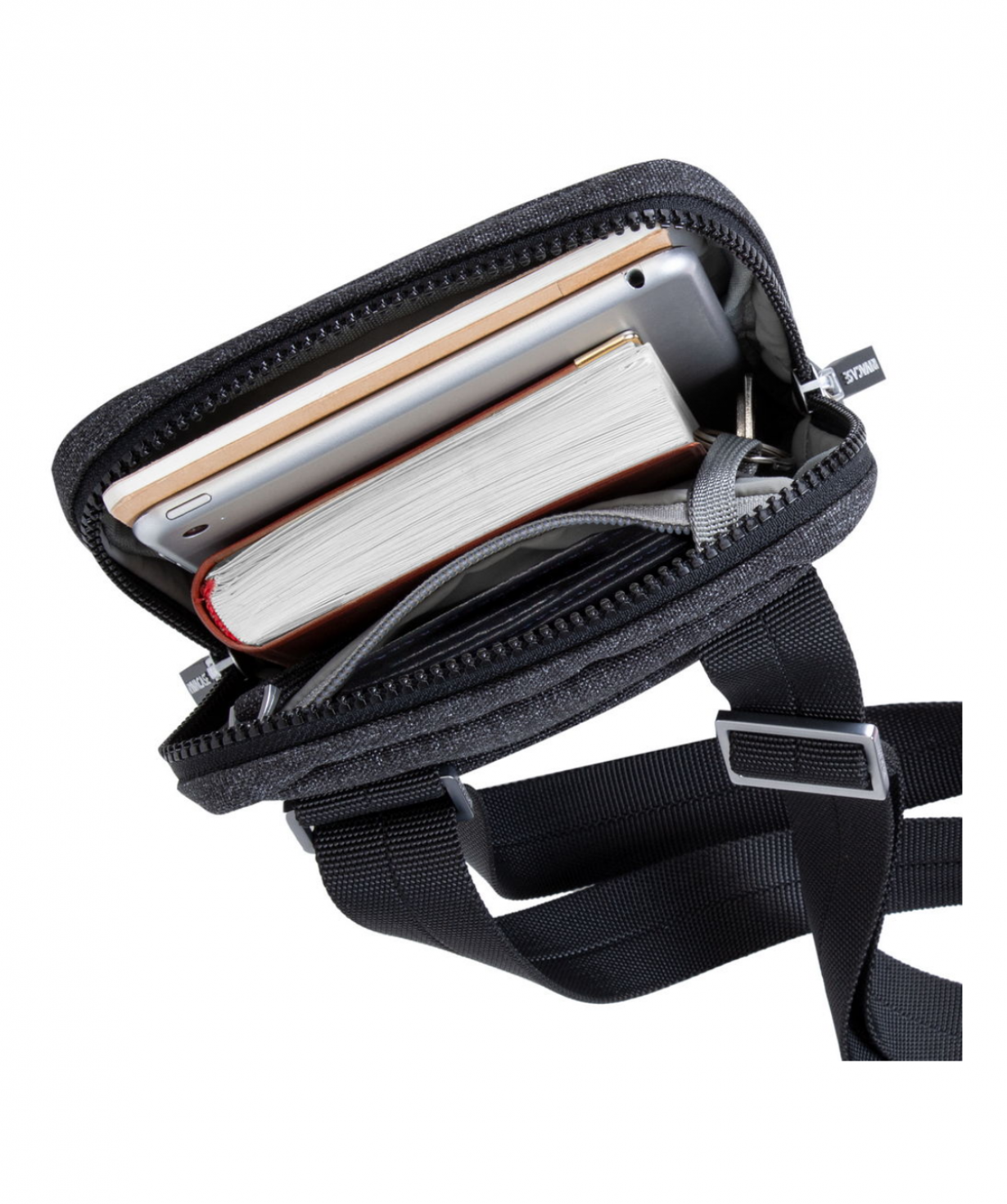 Crossbody bag «Rivacase» 8810 Black melange 8 / 12