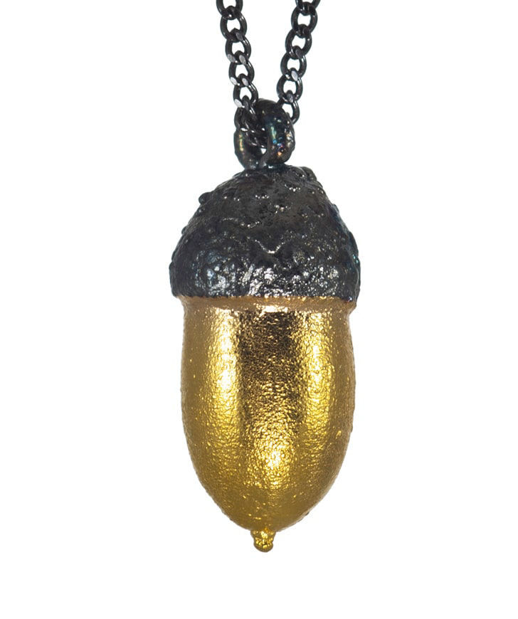 Pendant `CopperRight` made from a corn