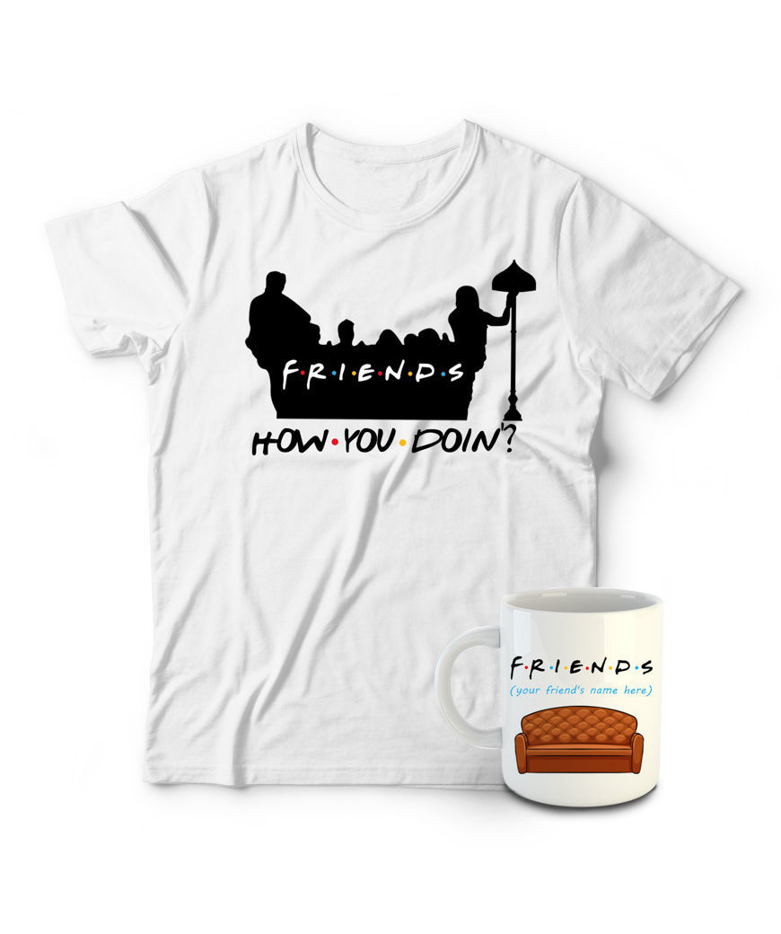 Tshirt and cup `3 dzook` `Friends`