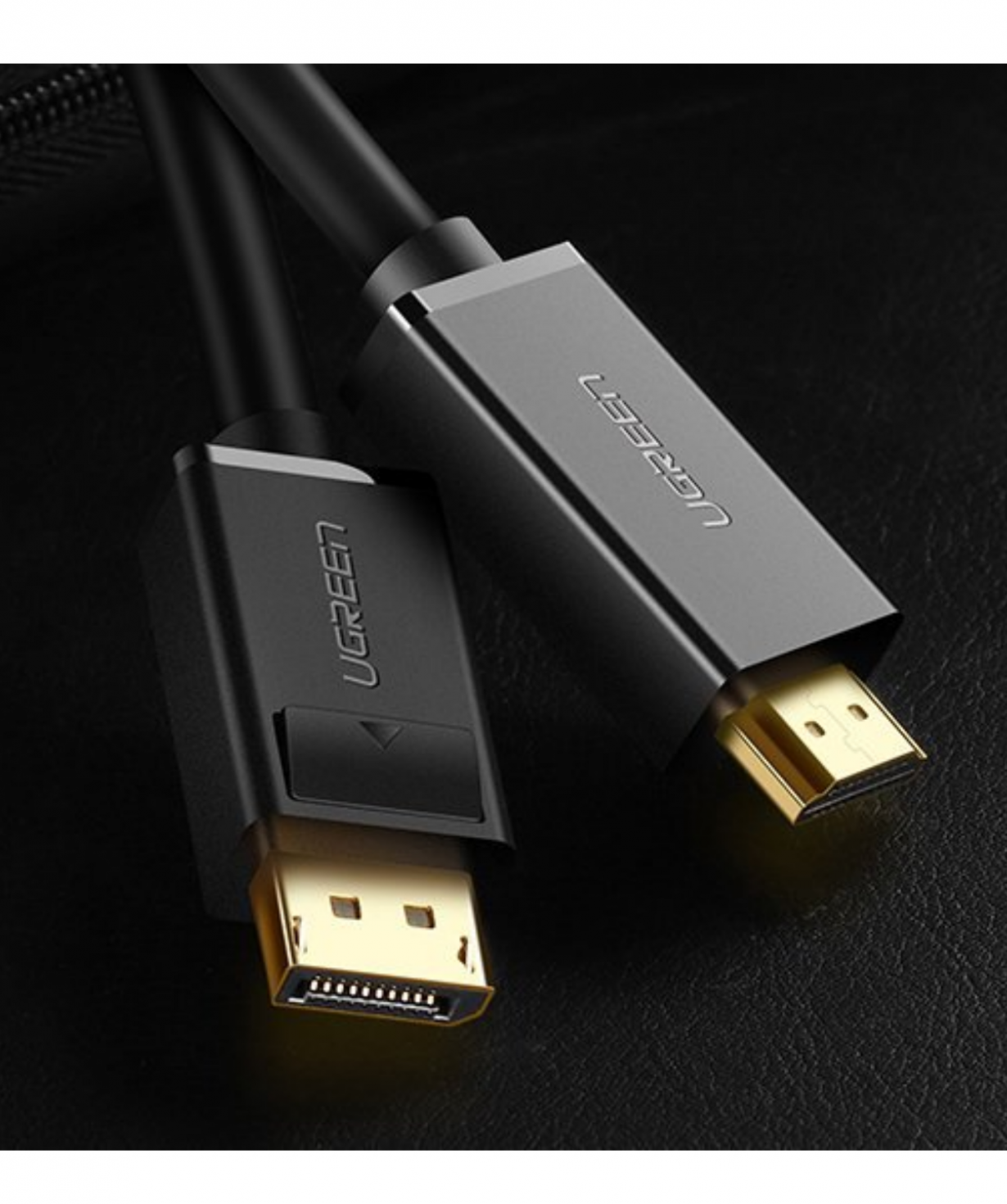 Кабель «Ugreen» DP101 10239 DP Male to HDMI Male Cable 1.5m (Black)