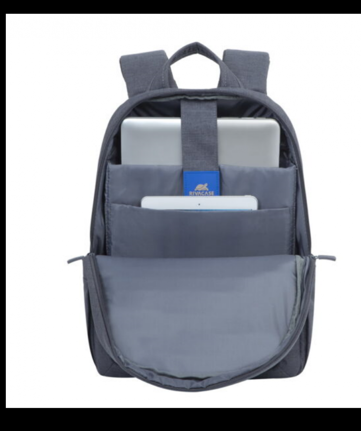Рюкзак «Rivacase» 7560 grey Canvas 15,6