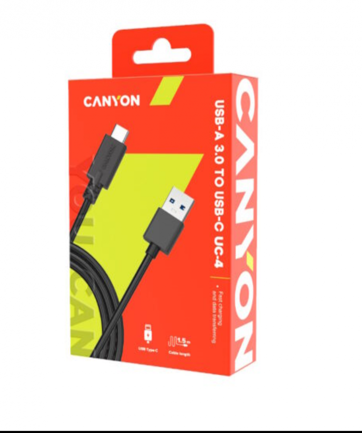 Кабель «Canyon» UC-4 Type C USB 3.0, CNE-USBC4B