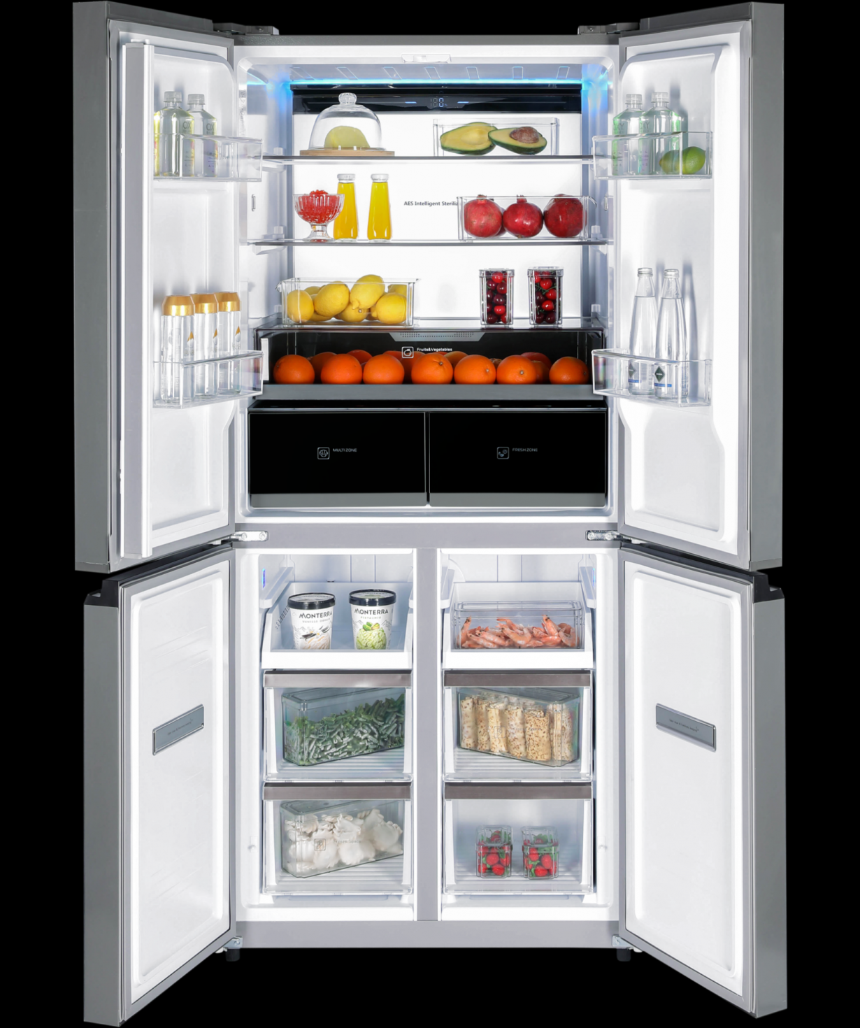 Refrigerator «HIBERG» RFQ-590G GT inverter