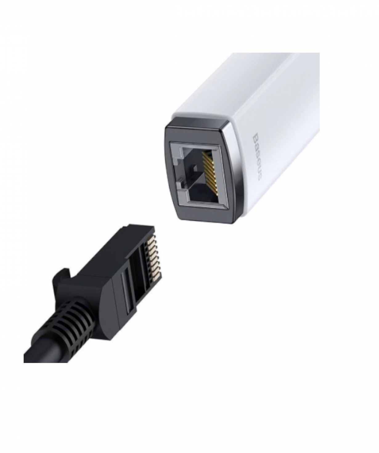 Адаптер «Baseus» Lite Type-C to RJ45 LAN Port (100Mbps) White WKQX000202