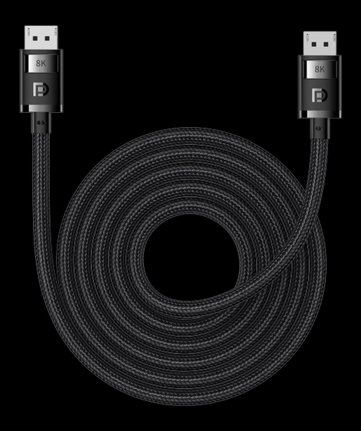 Кабель «Baseus» High Definition Series DP 8K to DP 8K, 5m Cluster Black B00633706111-04