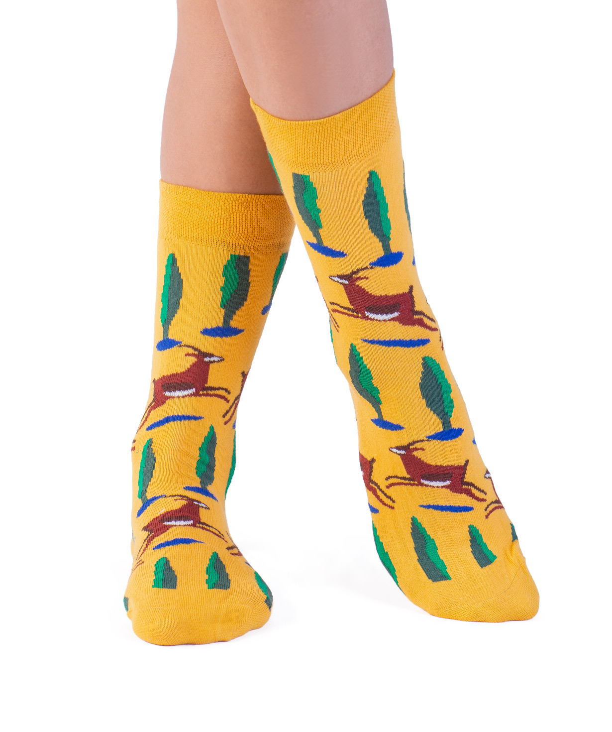 Socks  `Art socks` with `Gazelles` painting