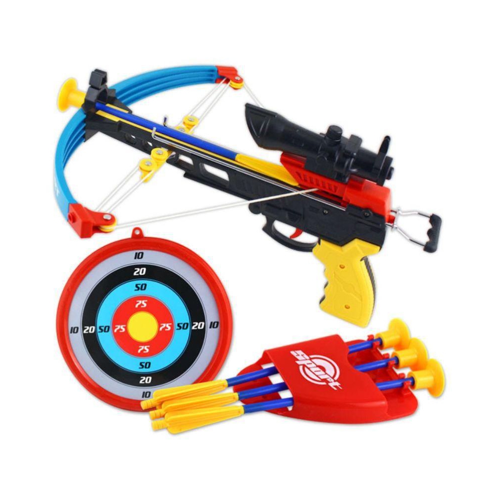 Crossbow with a target