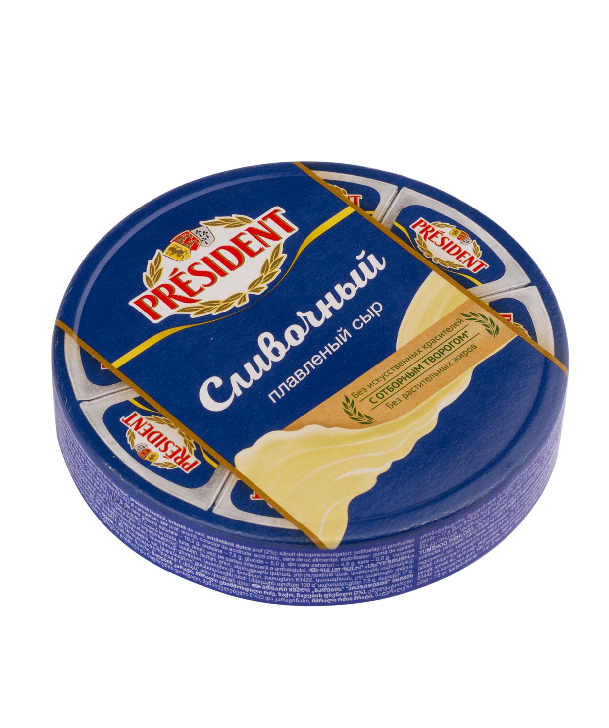 Melted cheese `President` cream 140 g