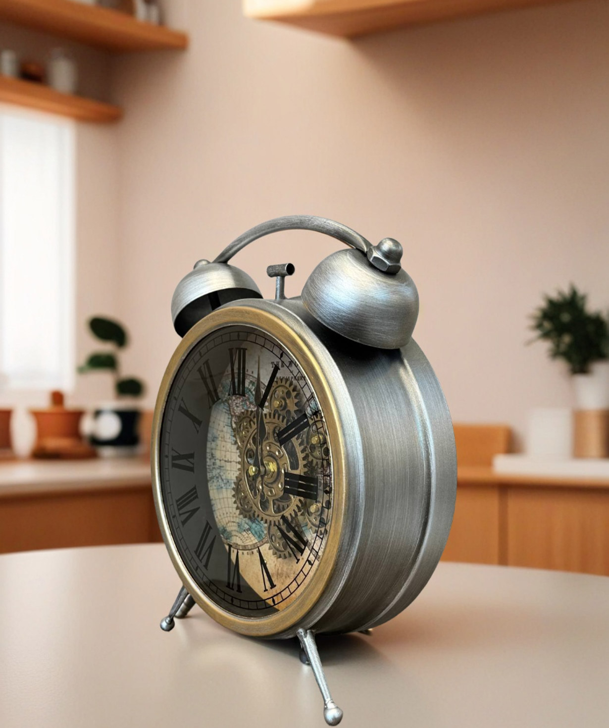 Clock «Moonlight» Moving Mechanism, silver