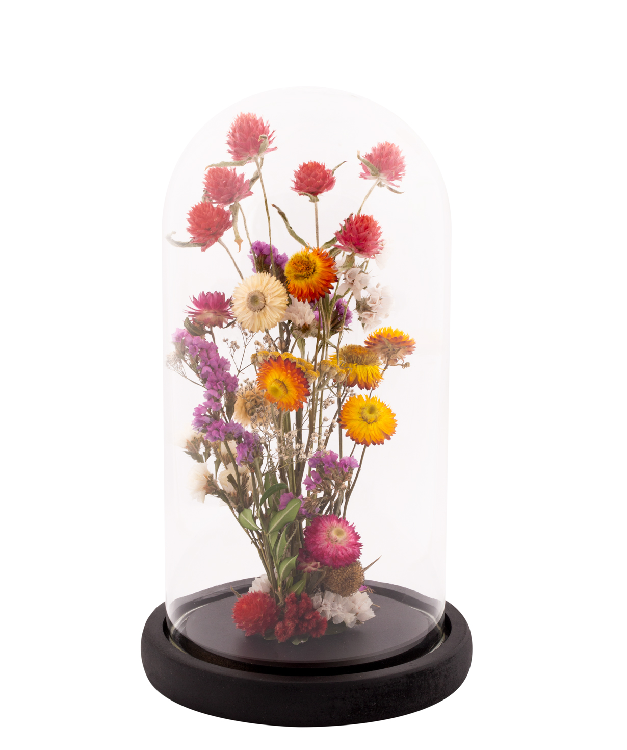 Dried flowers `EM Flowers` eternal 27 cm in a flask