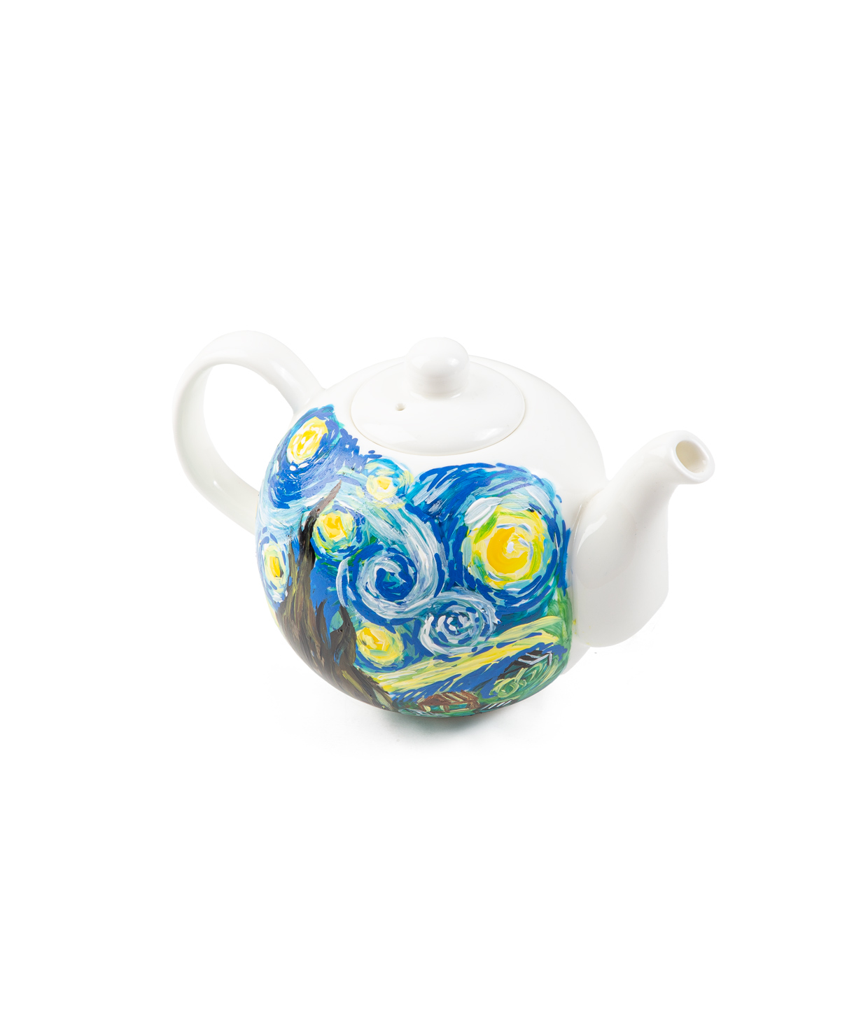 Illustrated Teapot «THE BOX» The Starry Night
