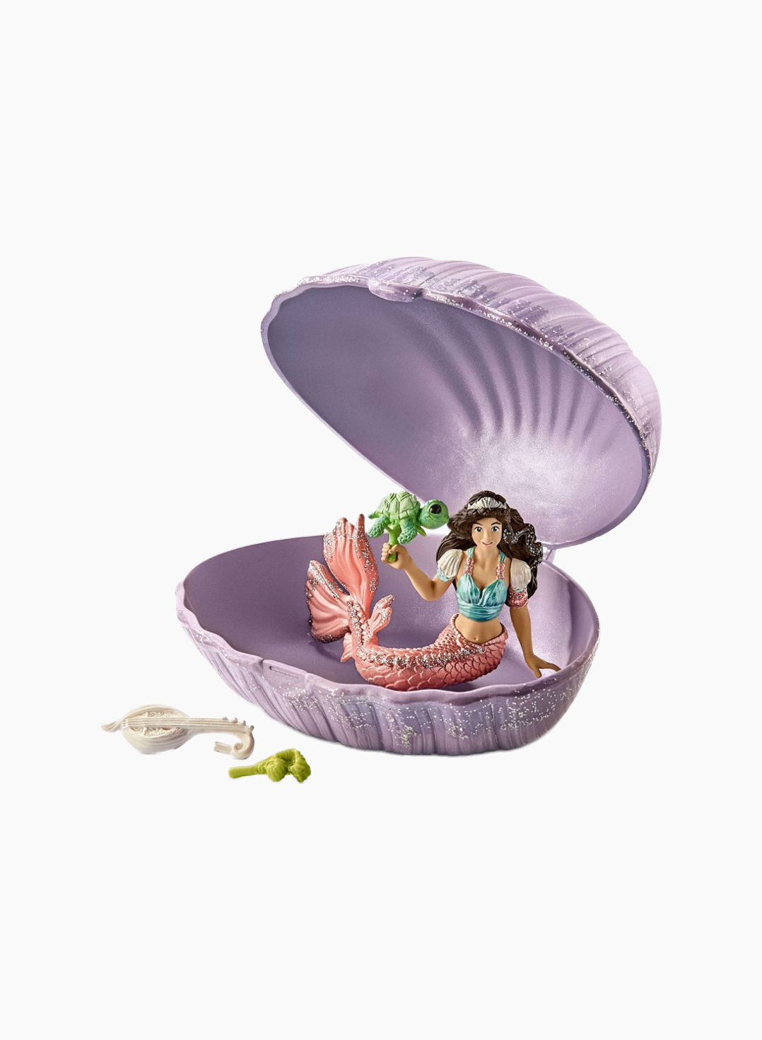 Schleich Figurine Mermaid with baby turtle in shell