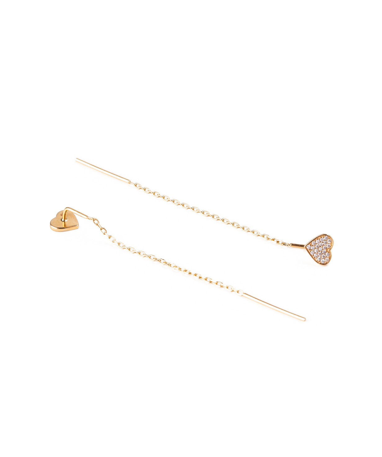 Earrings ''Less is more'' gold №105