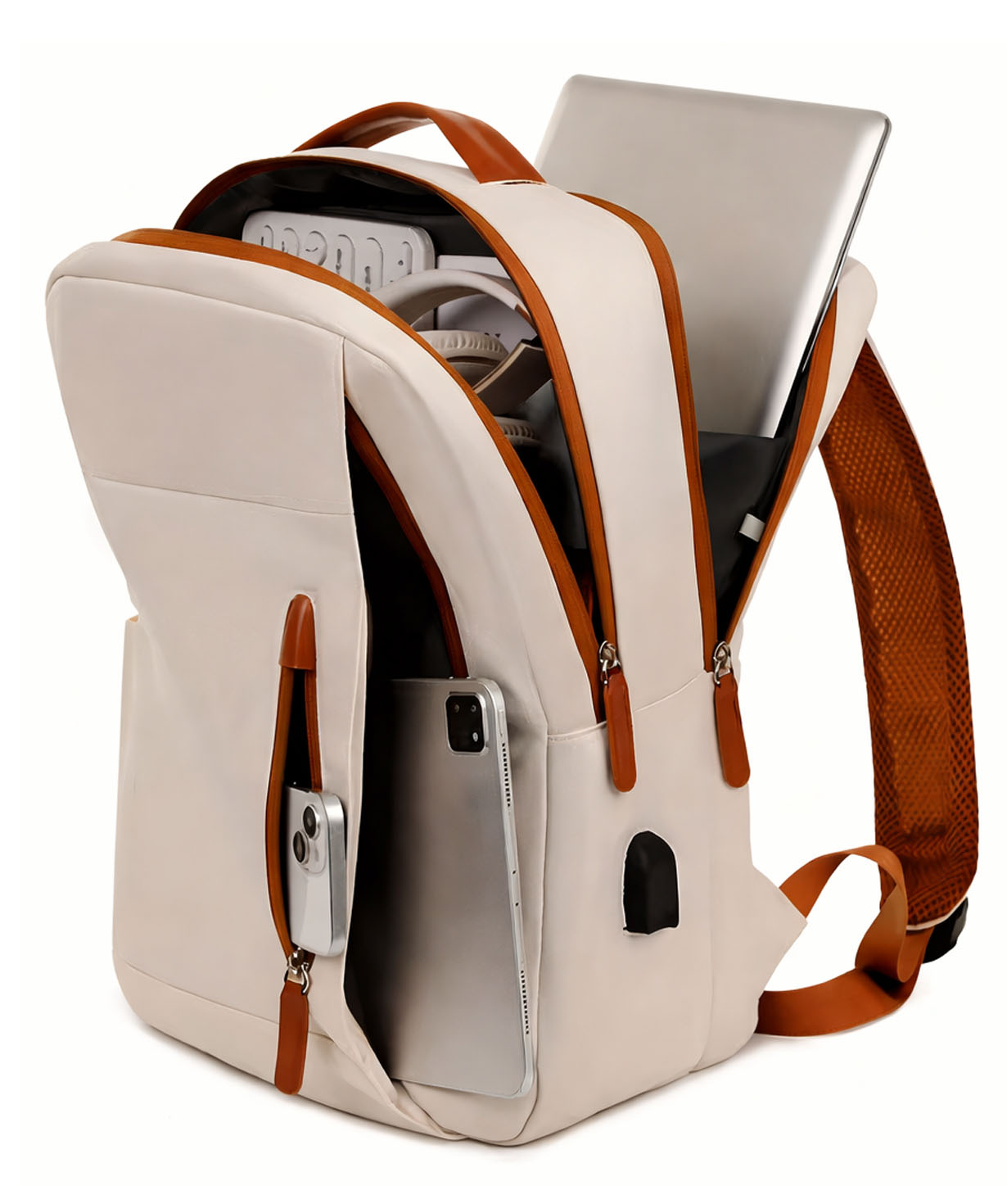 Նոութբուքի ուսապարկ «Micro-Tech» №381 (15,6`, cream)