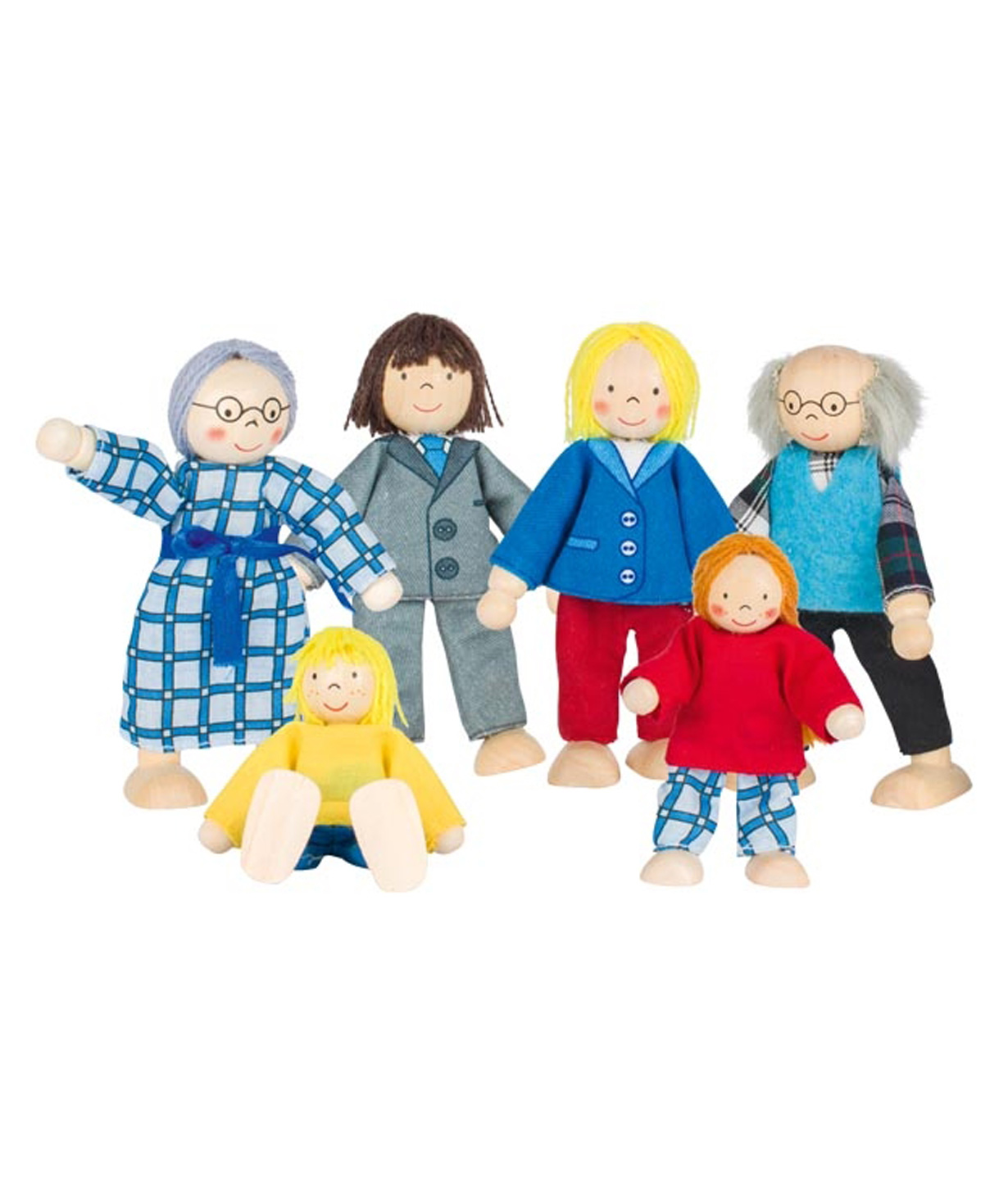 Toy `Goki Toys` flexible puppets City Family