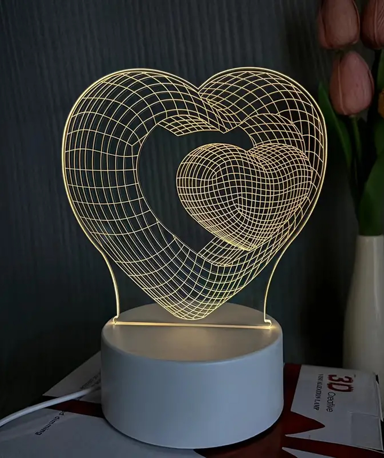 LED Lamp «Gift Store» Heart To Heart