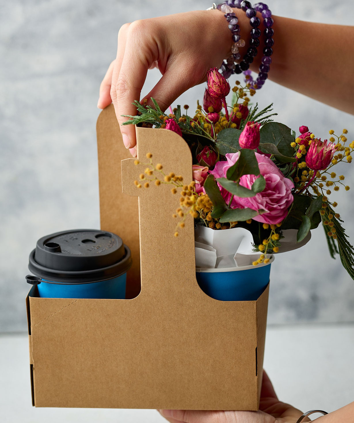 Flower coffee «Moka Pot» big