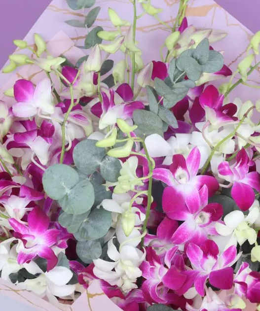 Abu Dhabi․ bouquet №070 with orchids
