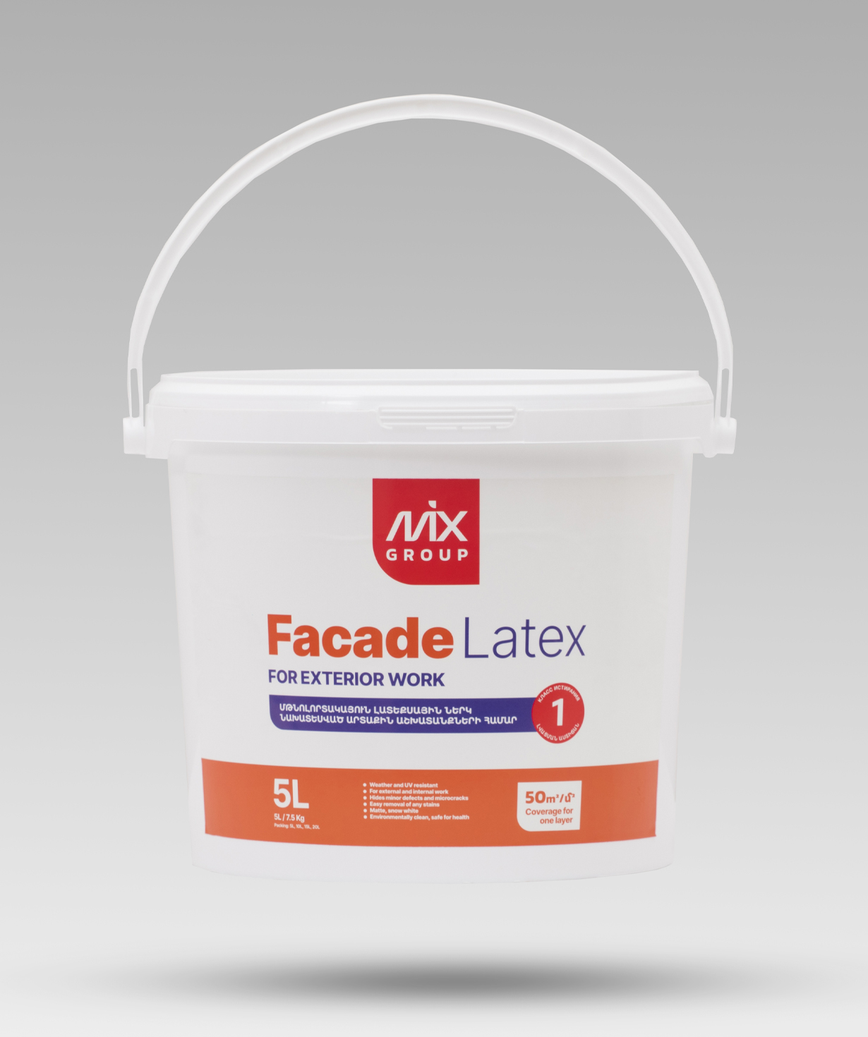 Water-dispersion paint «Mix» Facade