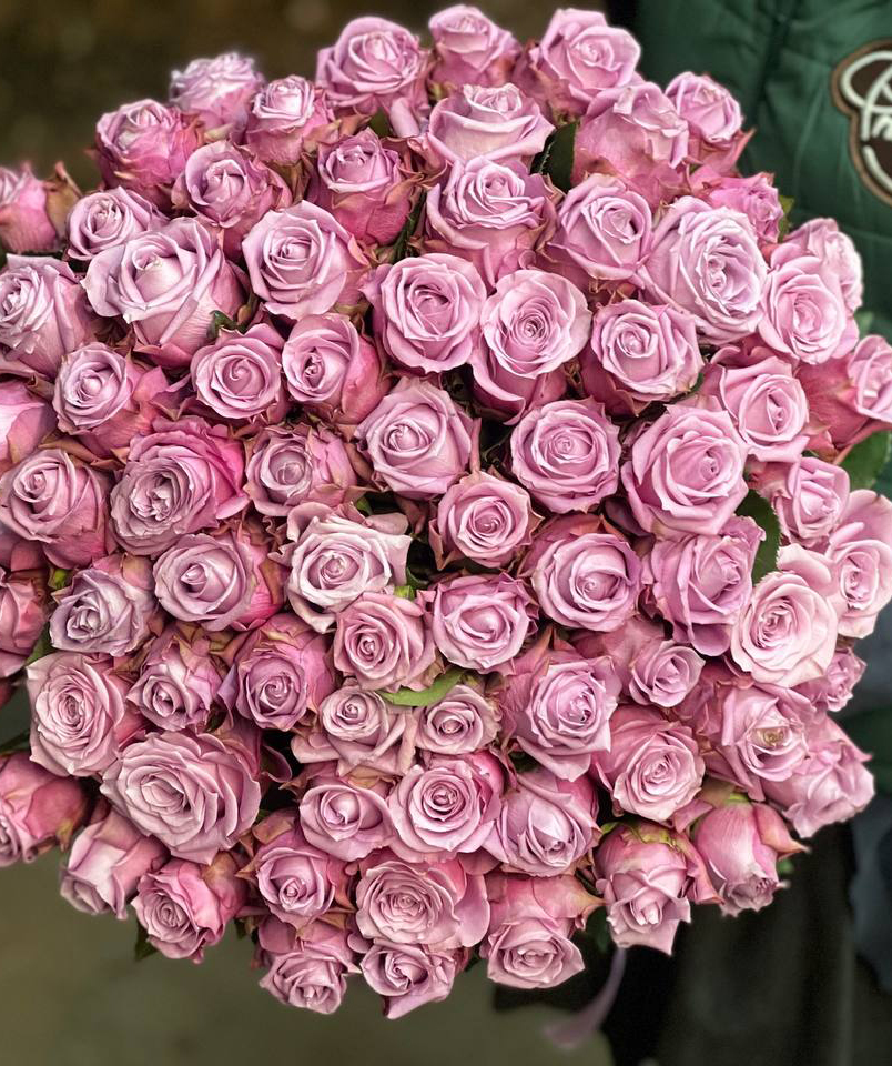 Bouquet «Punj» №80 with roses, 101 pcs