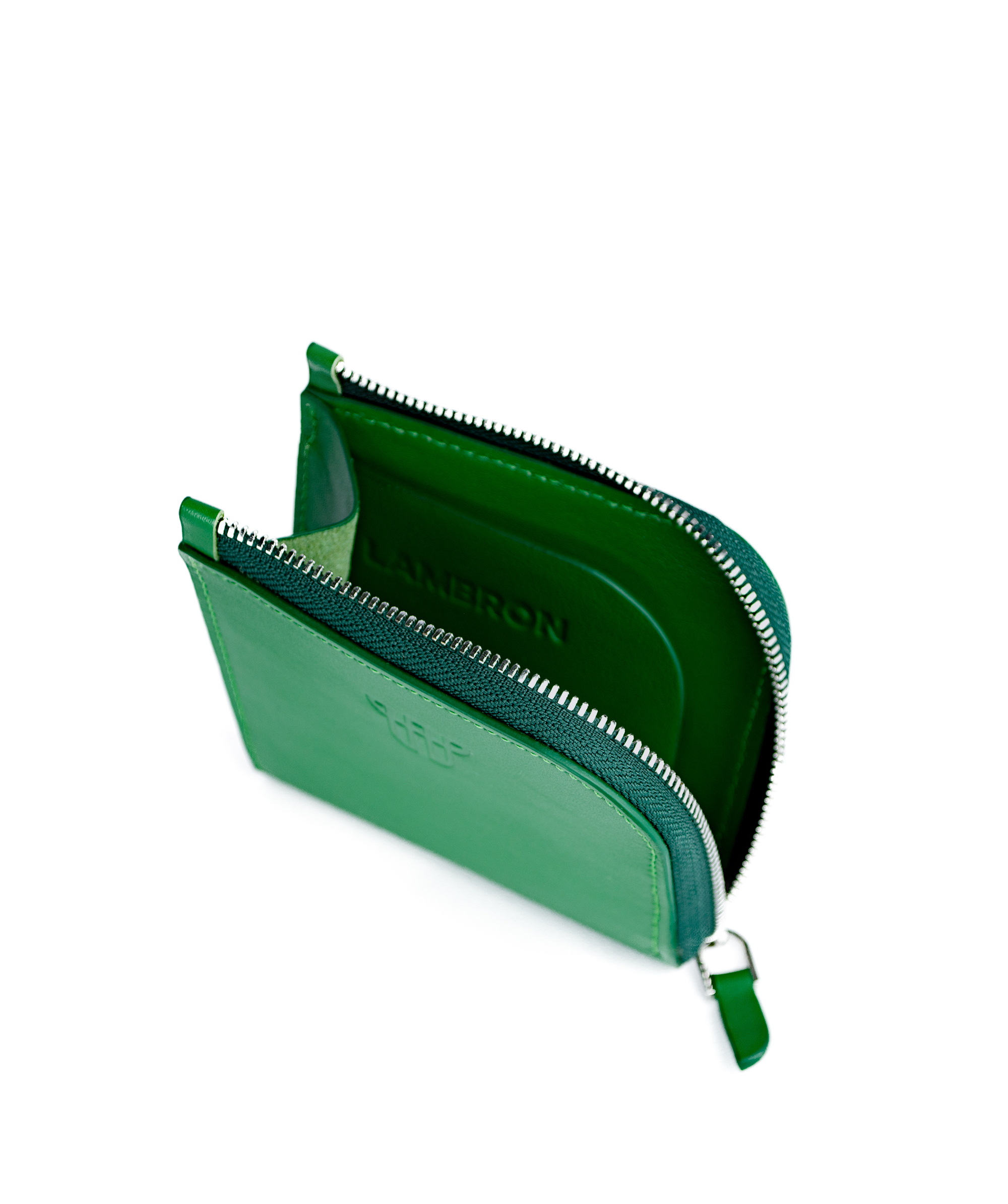 Դրամապանակ «Lambron» Green Ray Zipper Box Mini