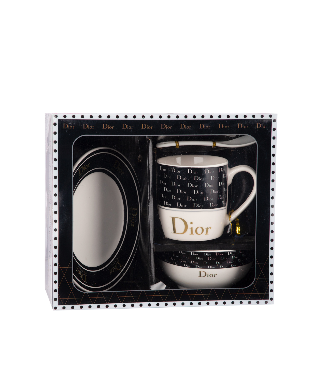 Set `Dior` with cup and plate