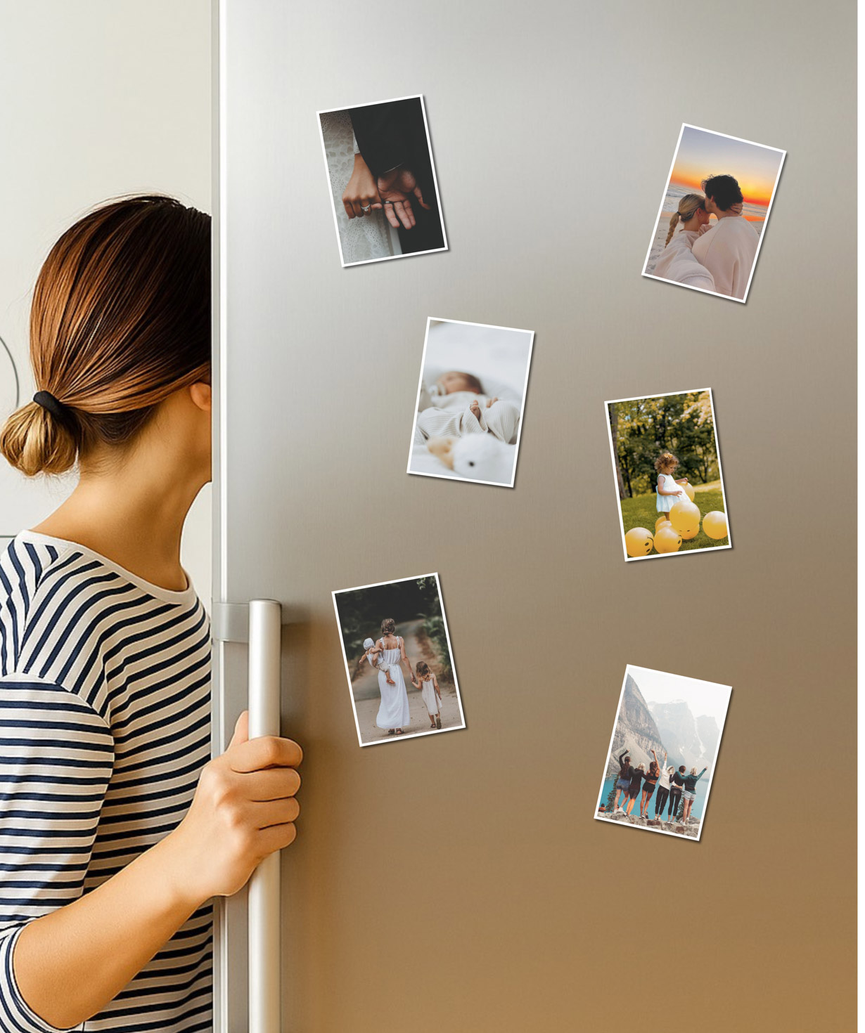 Photo magnets for the refrigerator «Magniser», 68x100 mm, 6 pieces
